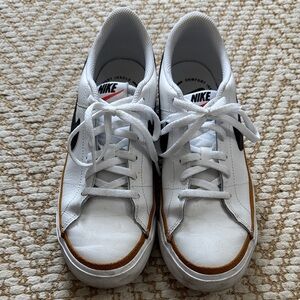 Nike Women’s White and Tan Sneakers